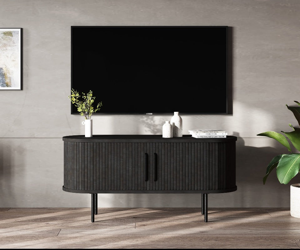 Nola Stylish Sideboard Cabinet in Black Oak