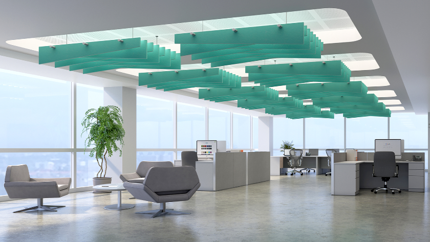Echodeco Acoustic Ceiling Baffles 3/4" Thick 84"W x 60"D