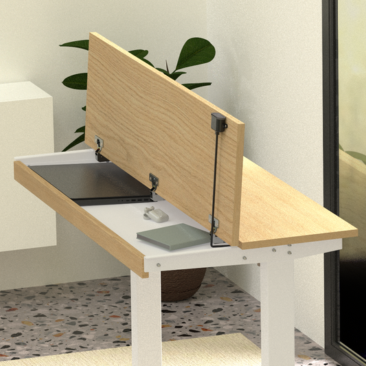 Electric Adjustable Desk  with Table Top Built-in Storage