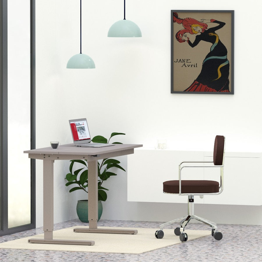 Electric Adjustable Desk with Table Top Built-in Storage