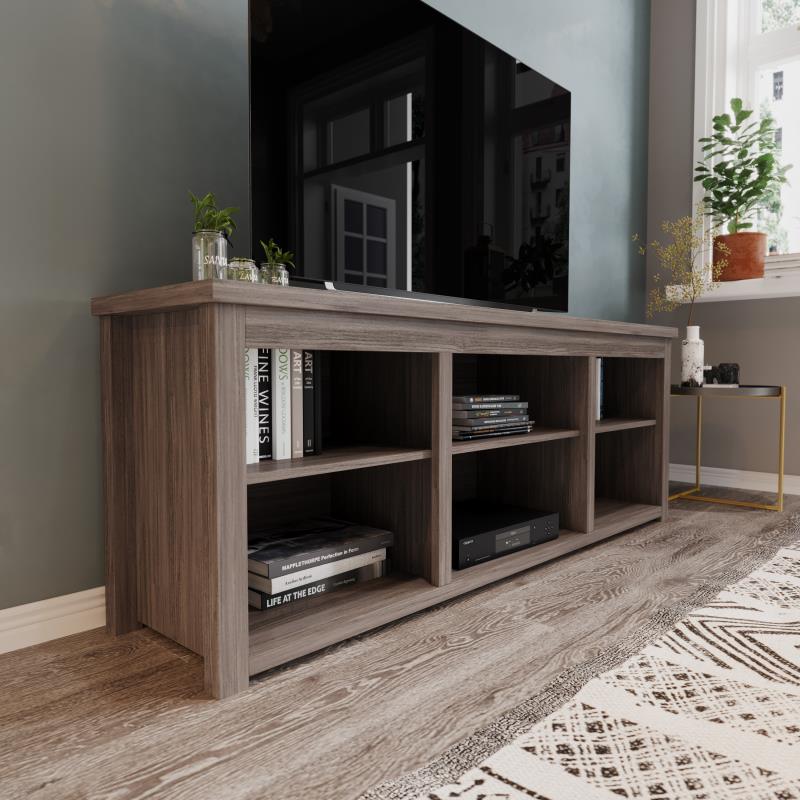 Kilead Farmhouse TV Media Console with Open Storage