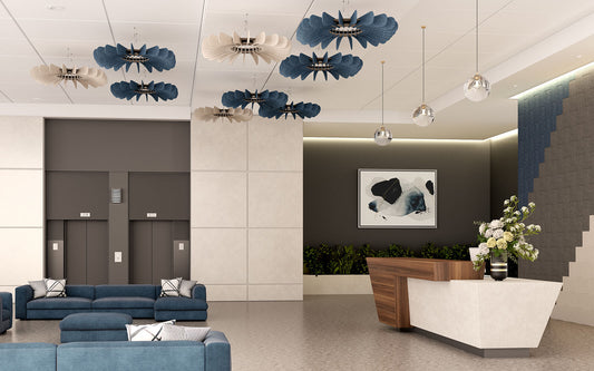 EchoDeco Acoustic Ceiling CreSHHendo Baffle - Sound Absorb Panel