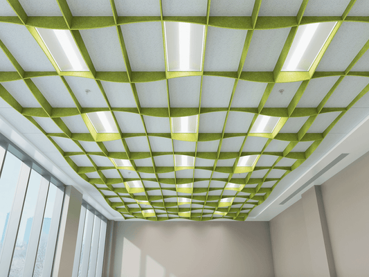 On The Grid Acoustic Ceiling Magnetic Baffles - Sound Absrob Panel