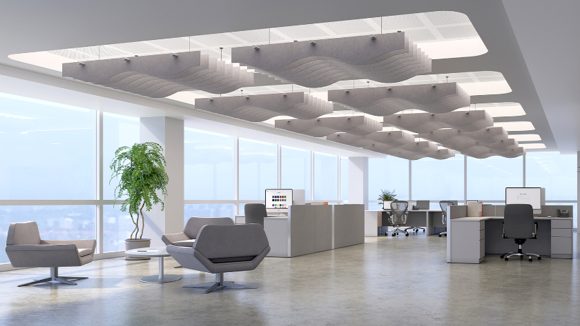 Echodeco Acoustic Ceiling Baffles 3/4" Thick 84"W x 84"D