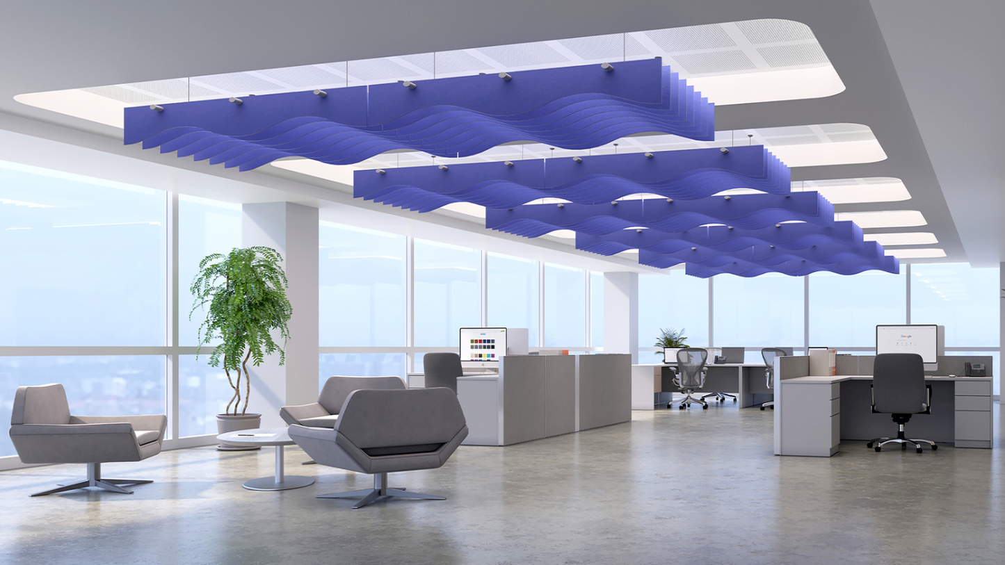 Echodeco Acoustic Ceiling Baffles 3/8" Thickness 48"W x 48"D