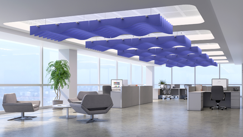 Echodeco Acoustic Ceiling Baffles 3/4" Thick 84"W x 84"D