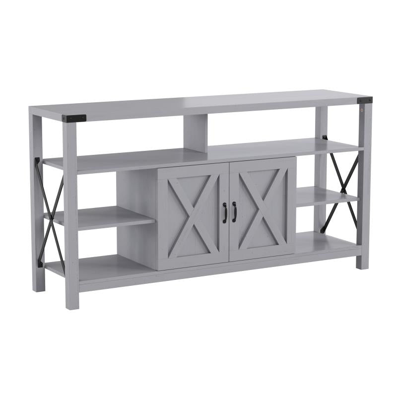 Wyatt Modern Farmhouse Tall TV Console Cabinet