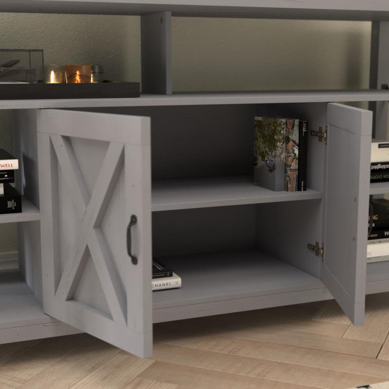 Wyatt Modern Farmhouse Tall TV Console Cabinet