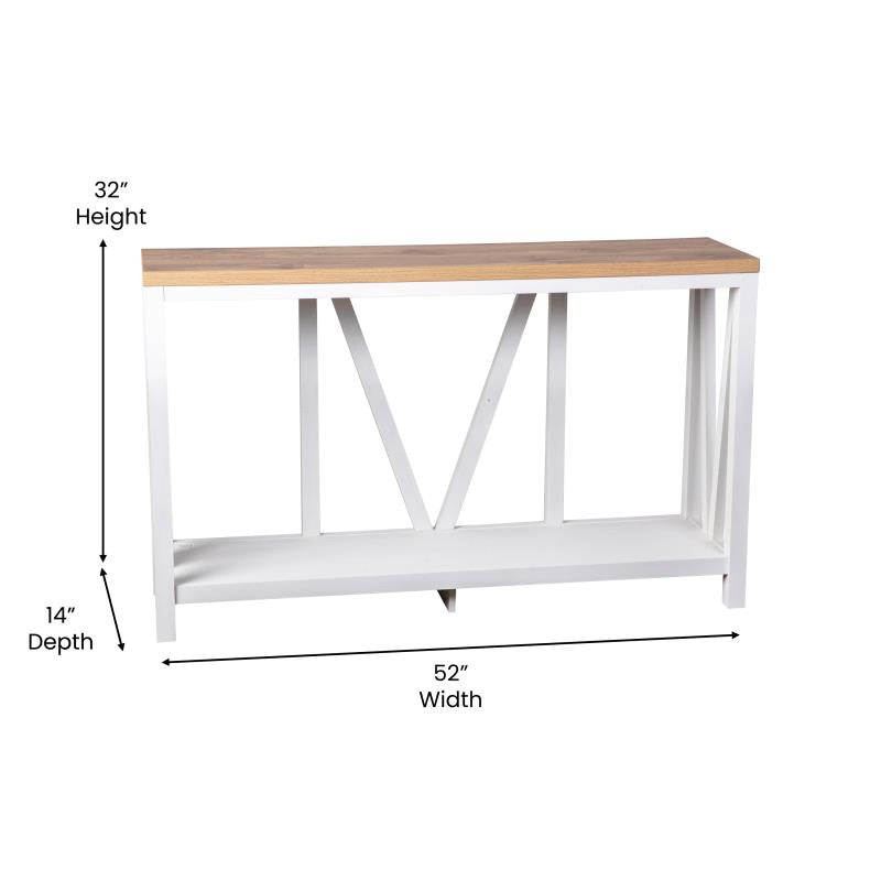 Charlotte Farmhouse Entryway Table 52x14