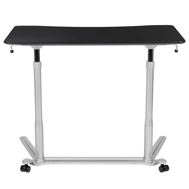 NAN-IP-6-1-BK-GG Pneumatic Height Adjustable Stand Up Desk - egyr Desk