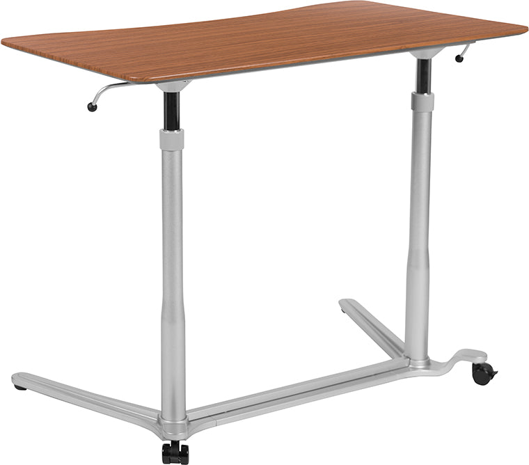 NAN-IP-6-1-CH-GG Pneumatic Height Adjustable Stand Up Desk - Egyr Desk