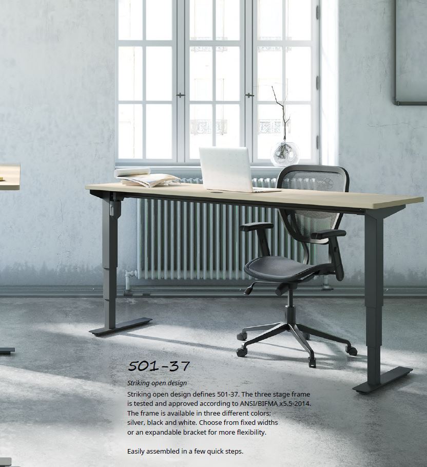 Conset 501-37 Electric Standing Desk 70" Length