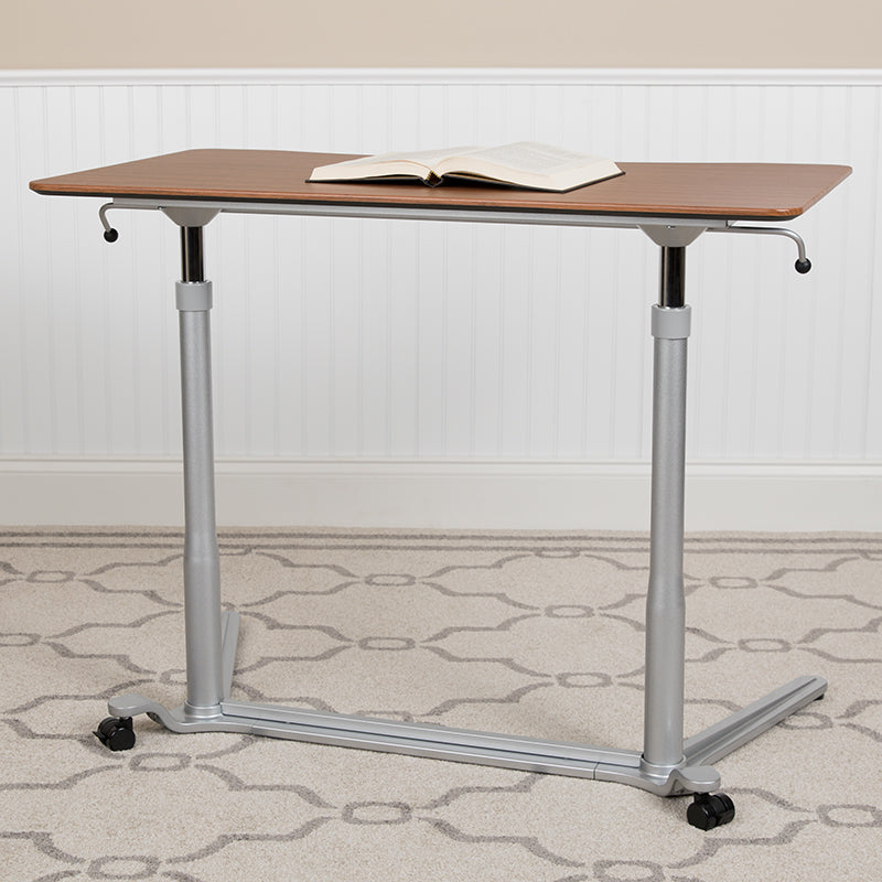 NAN-IP-6-1-CH-GG Pneumatic Height Adjustable Stand Up Desk - Egyr Desk