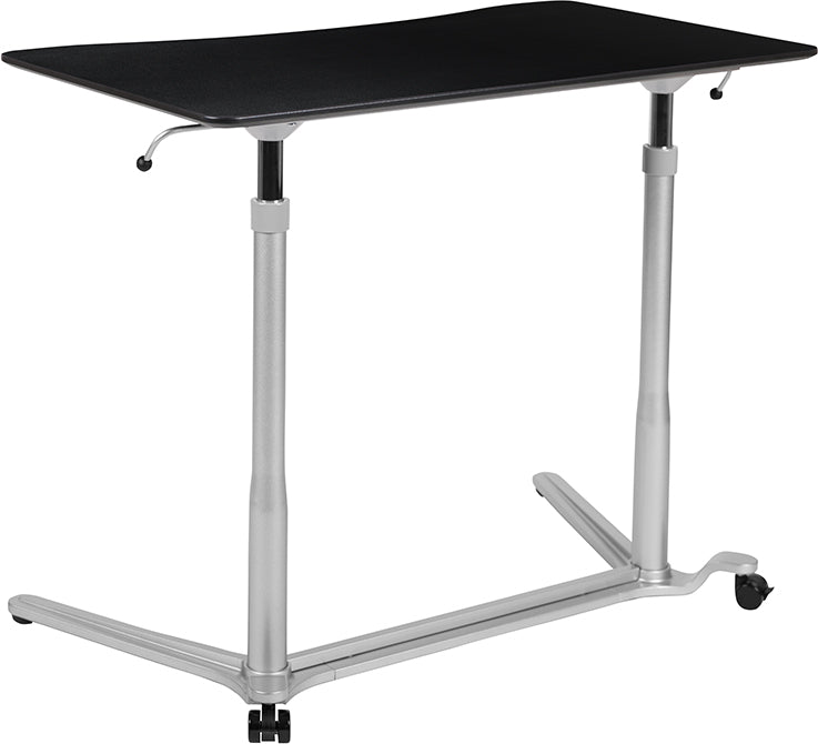 NAN-IP-6-1-BK-GG Pneumatic Height Adjustable Stand Up Desk - egyr Desk