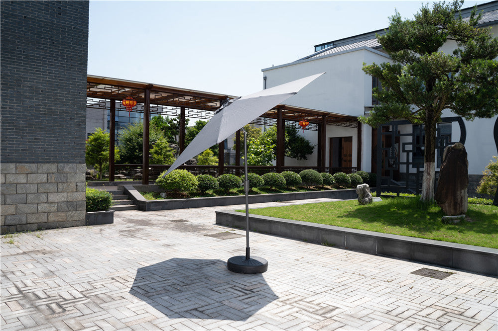 Outdoor Hanging Umbrella with LED Lights 9 and 10 Feet