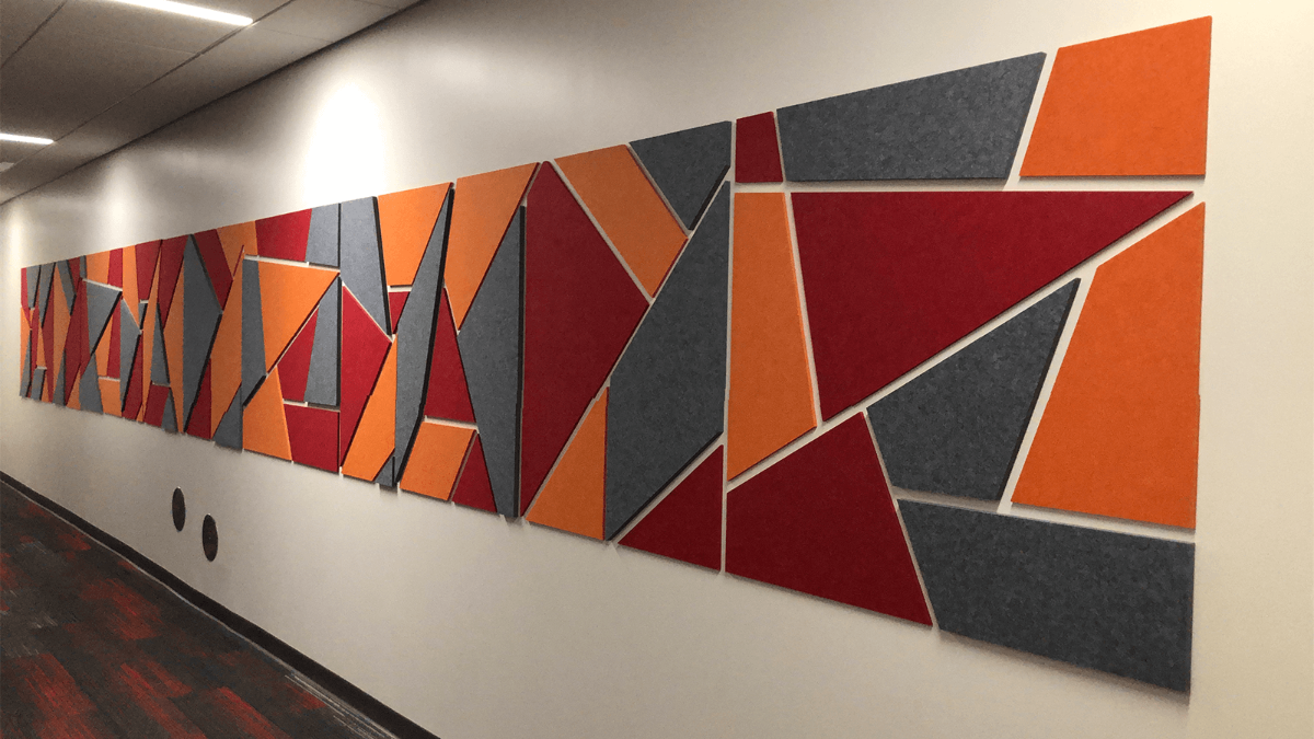 EchoDeco 90% Acoustic Wall Tile Shapes 12" & 24" Square Trapezoid