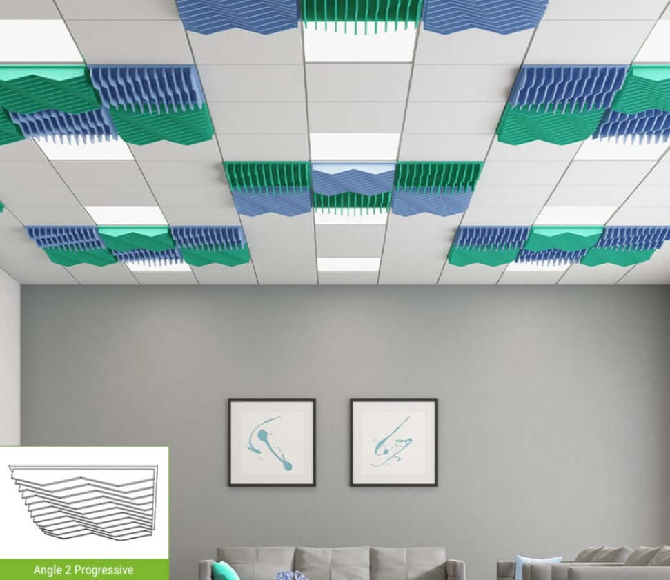 Echodeco 85% Acoustic Blade Ceiling Tile 23.75" x 23.75"