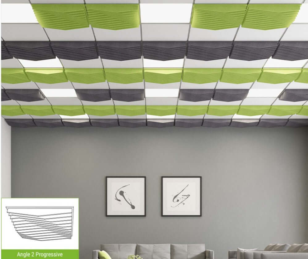 Echodeco 85% Acoustic Blade Ceiling Tile 23.75" x 23.75"