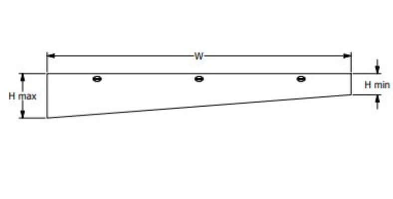 Echodeco 3/8" Acoustic Ceiling Baffles-Angle Design 48-96"W
