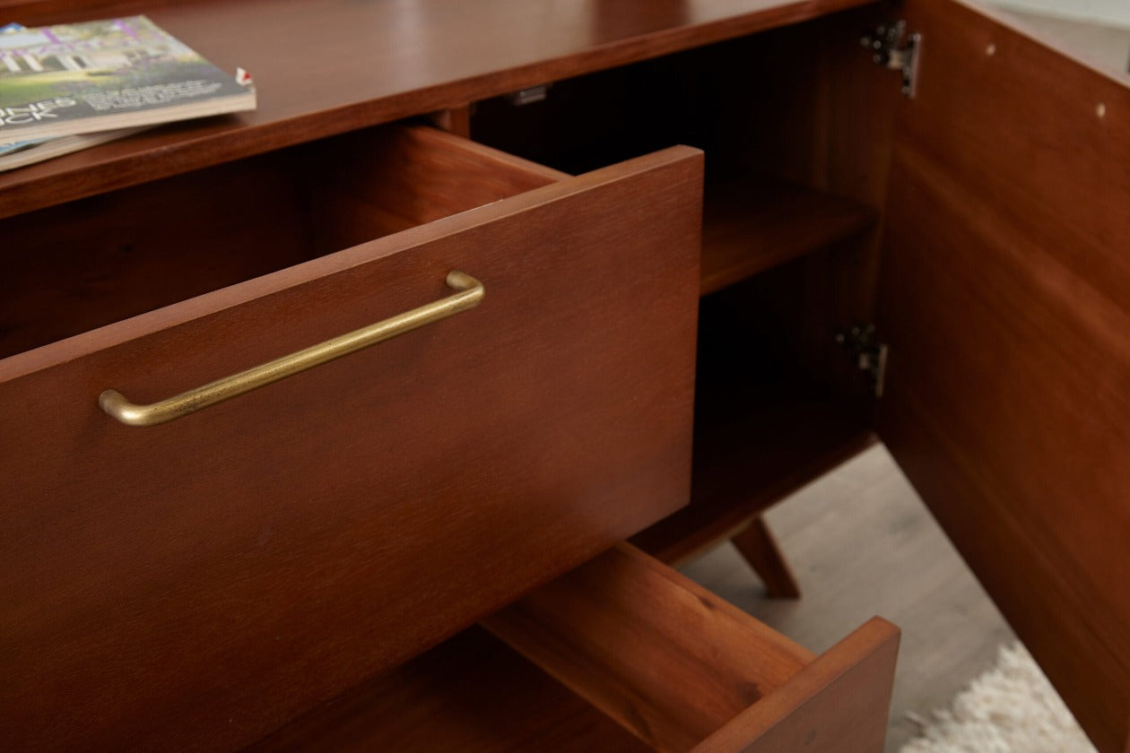 Denali Credenza Sideboard 71 x 30 Inches In Walnut
