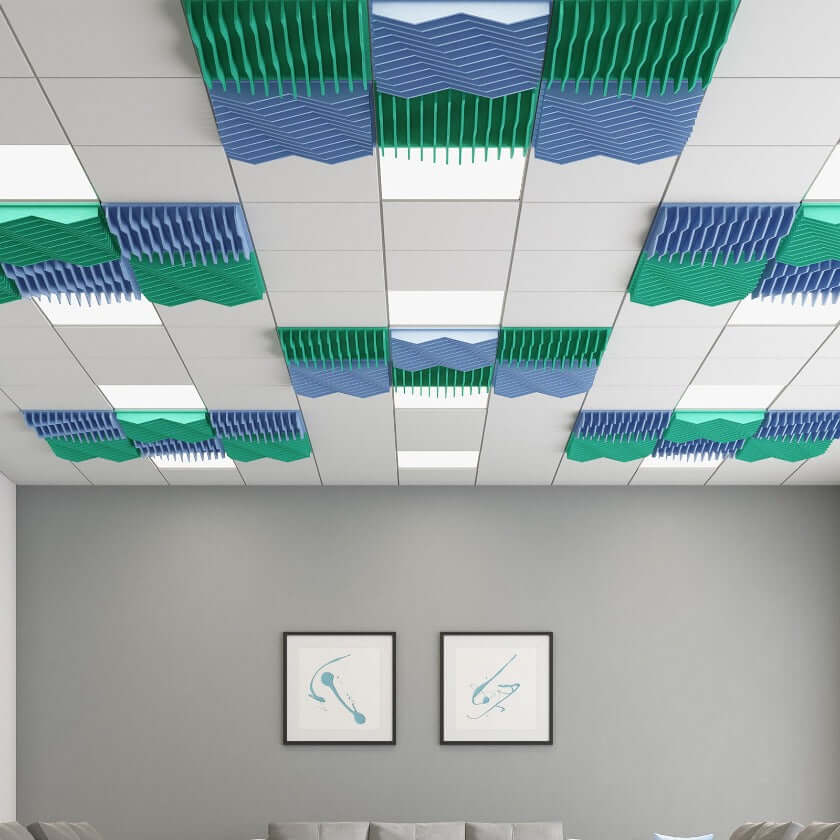 Echodeco 85% Acoustic Blade Ceiling Tile 23.75" x 23.75"
