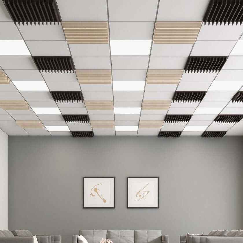 Echodeco 85% Acoustic Blade Ceiling Tile 23.75" x 23.75"
