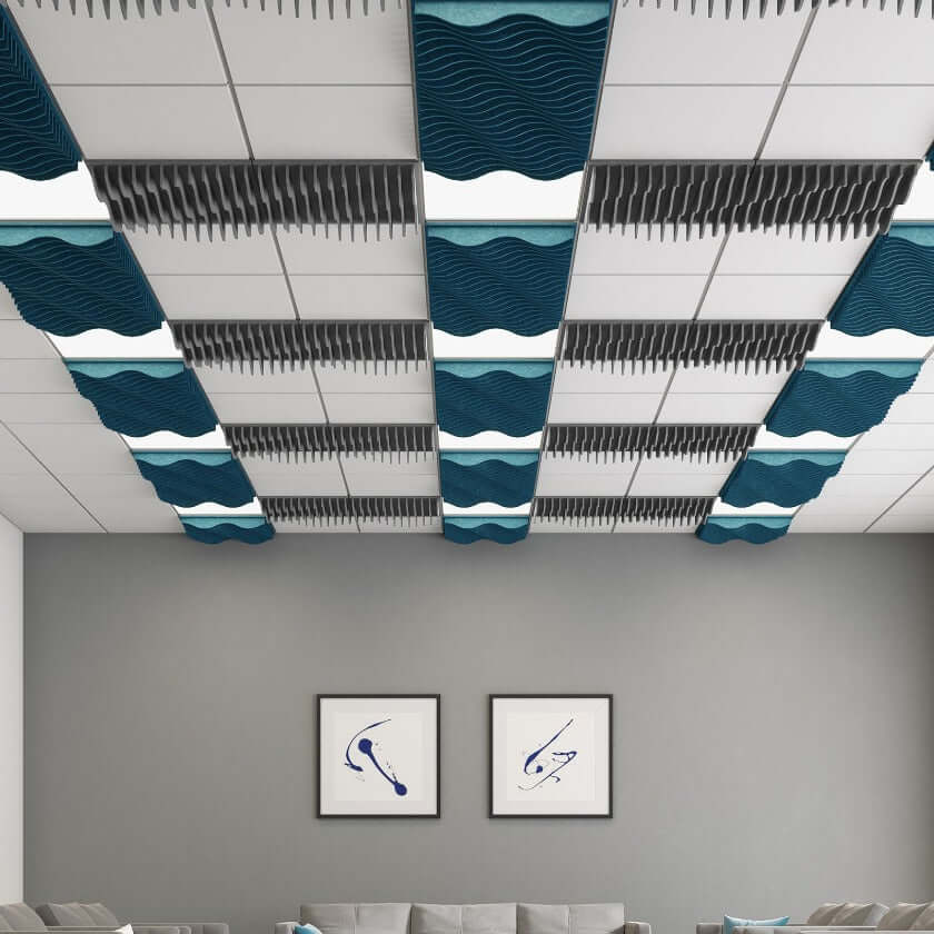 Echodeco 85% Acoustic Blade Ceiling Tile 23.75" x 23.75"
