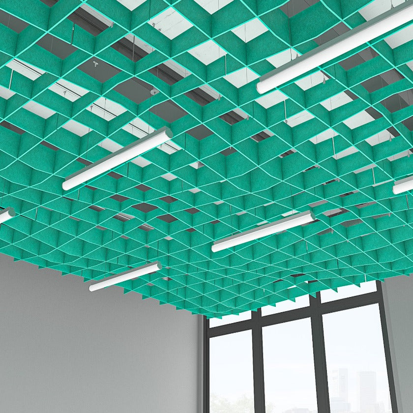 EchoDeco Acoustic Ceiling Grid Baffles 4 feet Width