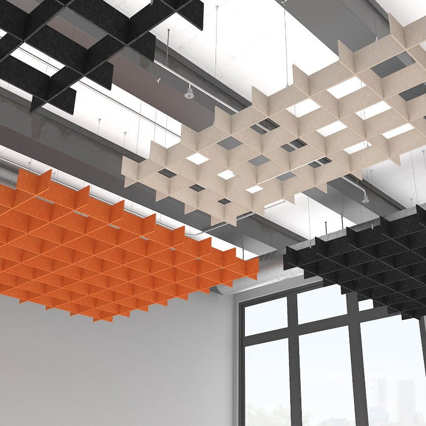 EchoDeco Acoustic Ceiling Grid Baffles 4 feet Width