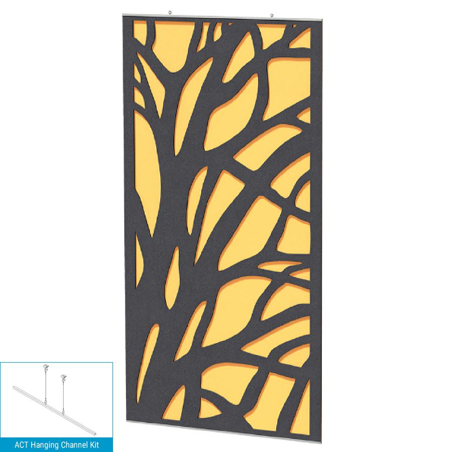 EchoDeco 85% Acoustic Wall Panel Divider 47"W X 47"H