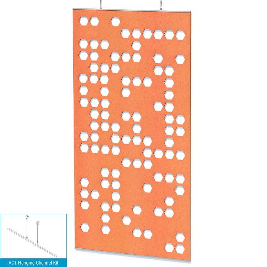 EchoDeco 85% Acoustic Wall Panel Divider 47"W X 47"H