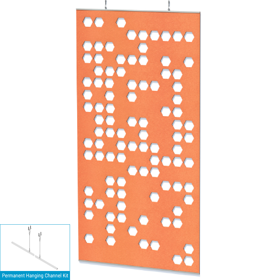 EchoDeco 85% Acoustic Wall Panel Divider 47"W X 47"H
