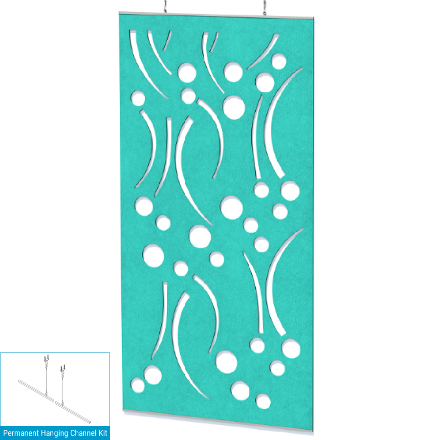 EchoDeco 85% Acoustic Wall Panel Divider 47"W X 47"H