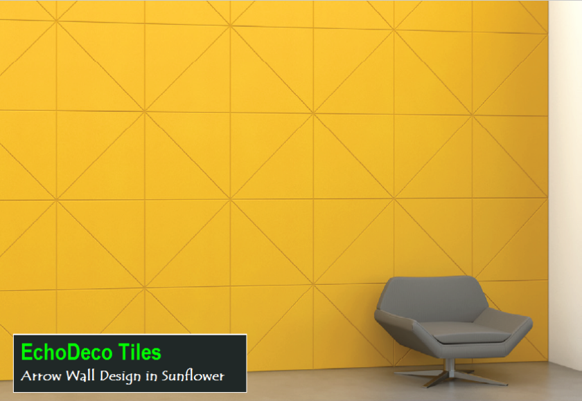 Echodeco Acoustic Wall Tiles 23.5"W x 23.5"H (Qty 8)