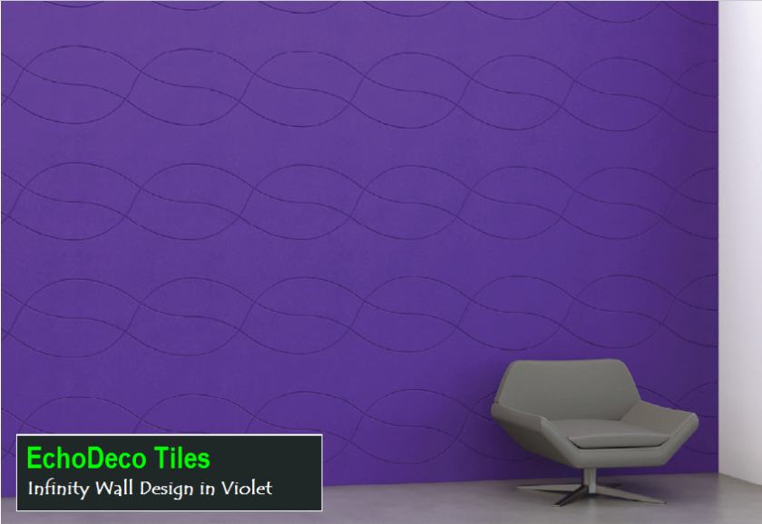 Echodeco Acoustic Wall Tiles 23.5"W x 23.5"H (Qty 8)