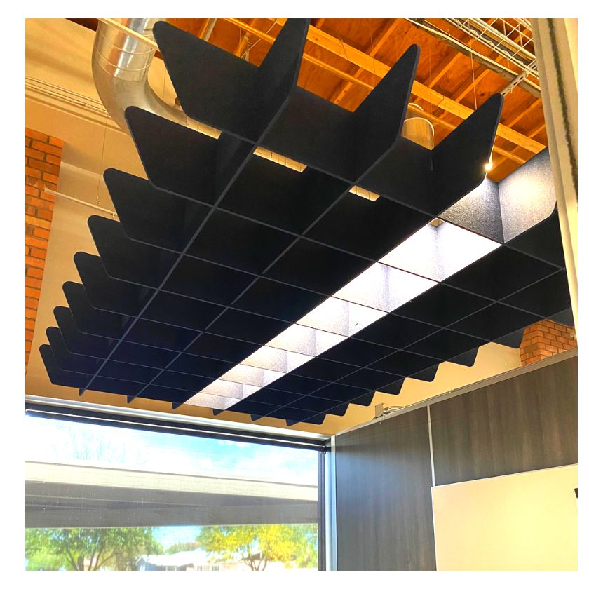 EchoDeco Acoustic Ceiling Grid Baffles 8-16 Feet Echoscape