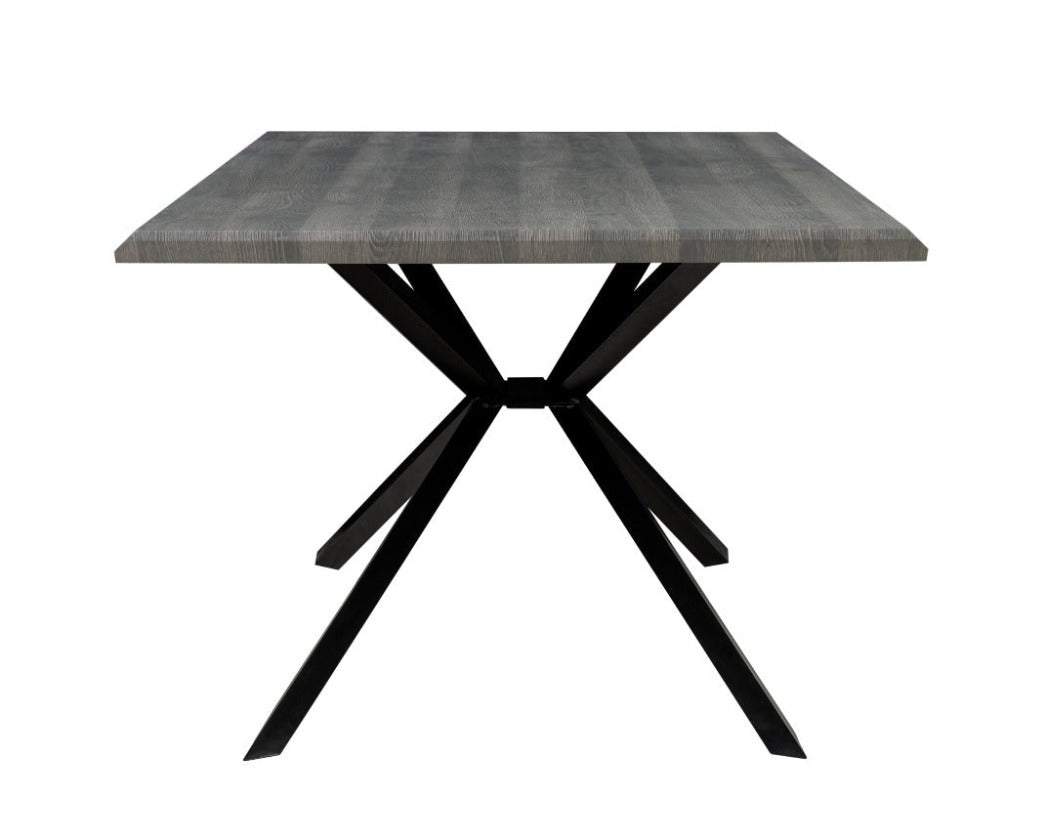 Geneva Large Dining Table in Grey 78 Inches
