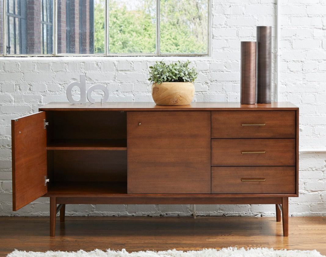 Lavina Sideboard Walnut Wood Finish LVNA 4065
