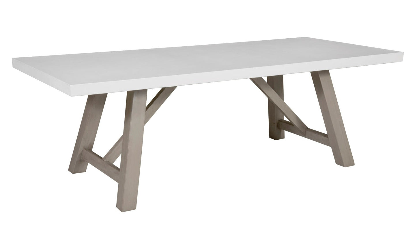 Mills Round and Rectangle Dining Table Concrete Top
