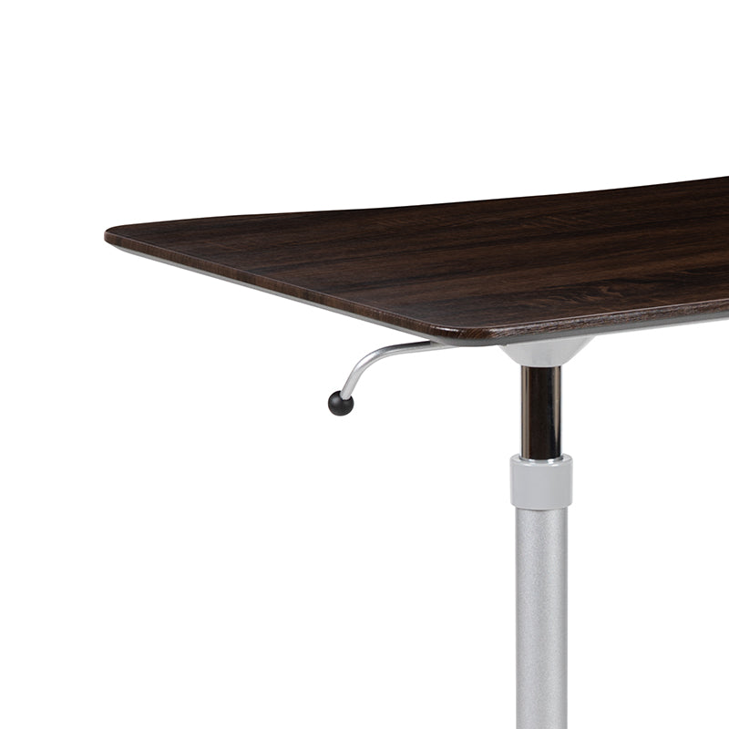 NAN-IP-6-1-DKW-GG Pneumatic Height Adjustable Stand Up Desk - EgyrDesk