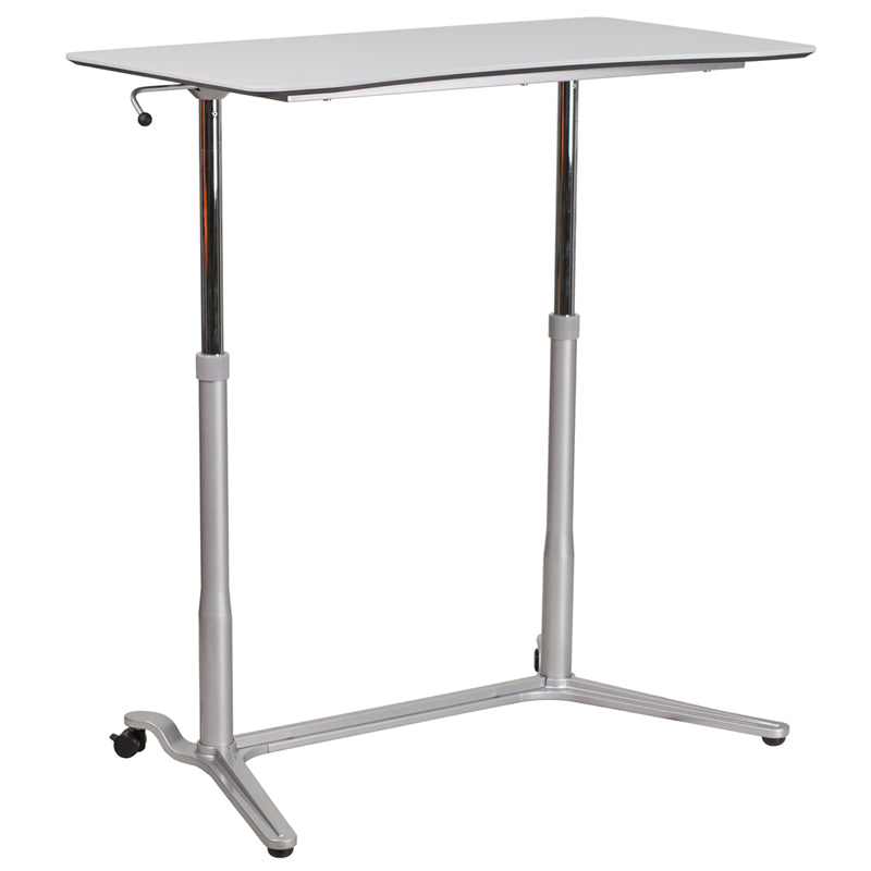 NAN-IP-6-1-GG Pneumatic Height Adjustable Stand Up Desk - EgyrDesk