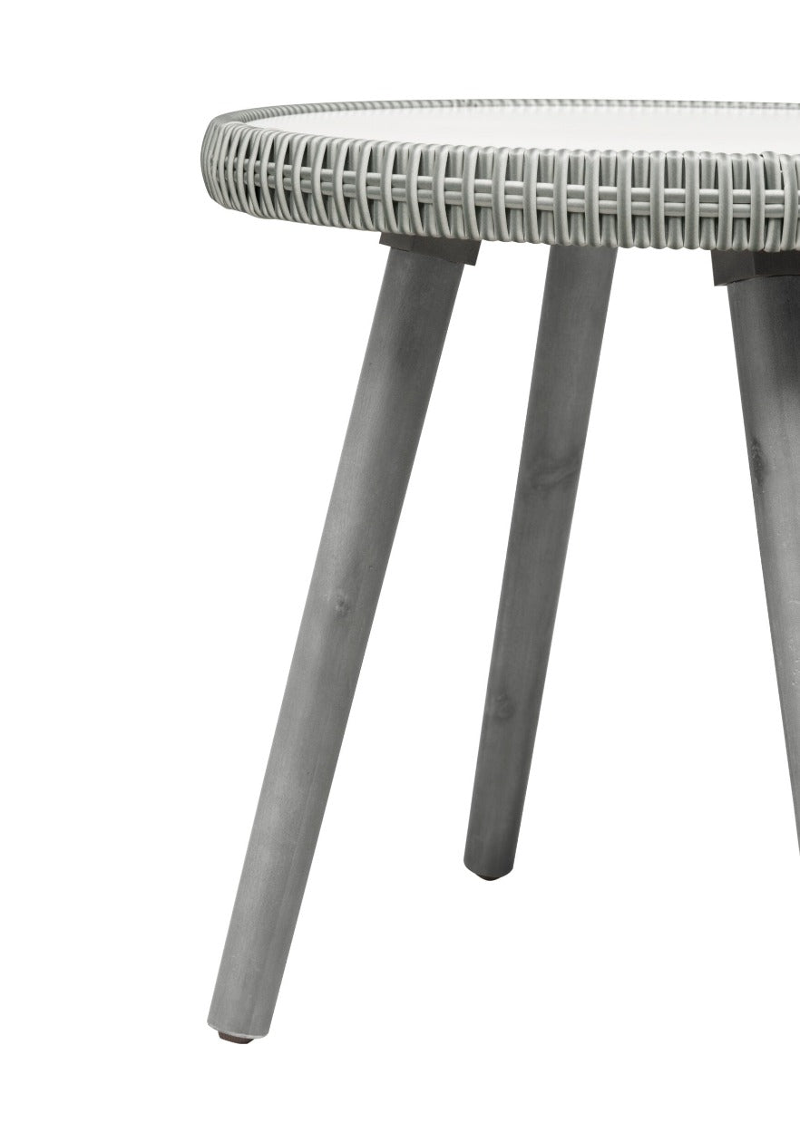 Outdoor 3 Piece Bistro Wicker Chairs with Table