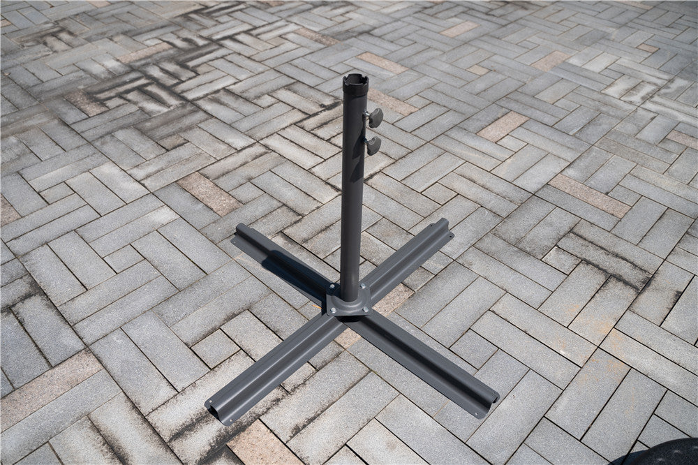 Outdoor Hanging Umbrella with LED Lights 9 and 10 Feet