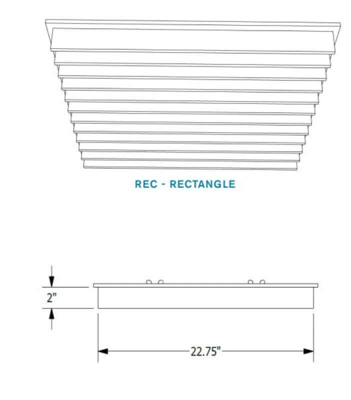 Echodeco 85% Acoustic Blade Ceiling Tile 23.75" x 23.75"