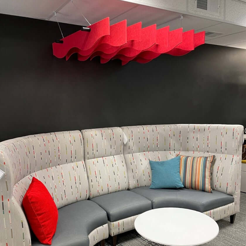 Echodeco 3/8" Acoustic Ceiling Baffles-Rectangle Design 48-96"W
