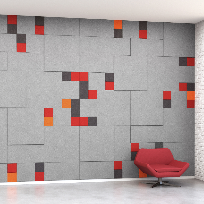 EchoDeco 85% Acoustic Wall Tile Parallelogram Shapes 12" & 24"