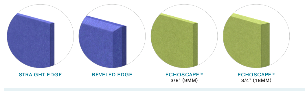 EchoDeco Decorative 90% Acoustic Wall Tiles Triangle Shapes