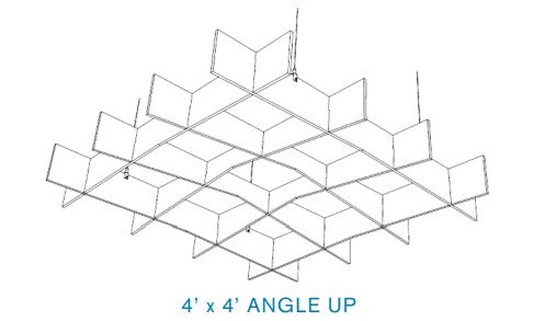 EchoDeco Acoustic Ceiling Grid Baffles 4 feet Width