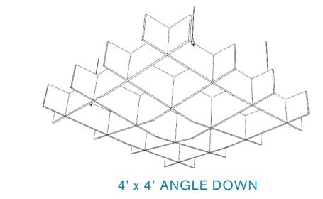 EchoDeco Acoustic Ceiling Grid Baffles 4 feet Width