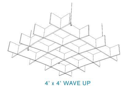 EchoDeco Acoustic Ceiling Grid Baffles 4 feet Width